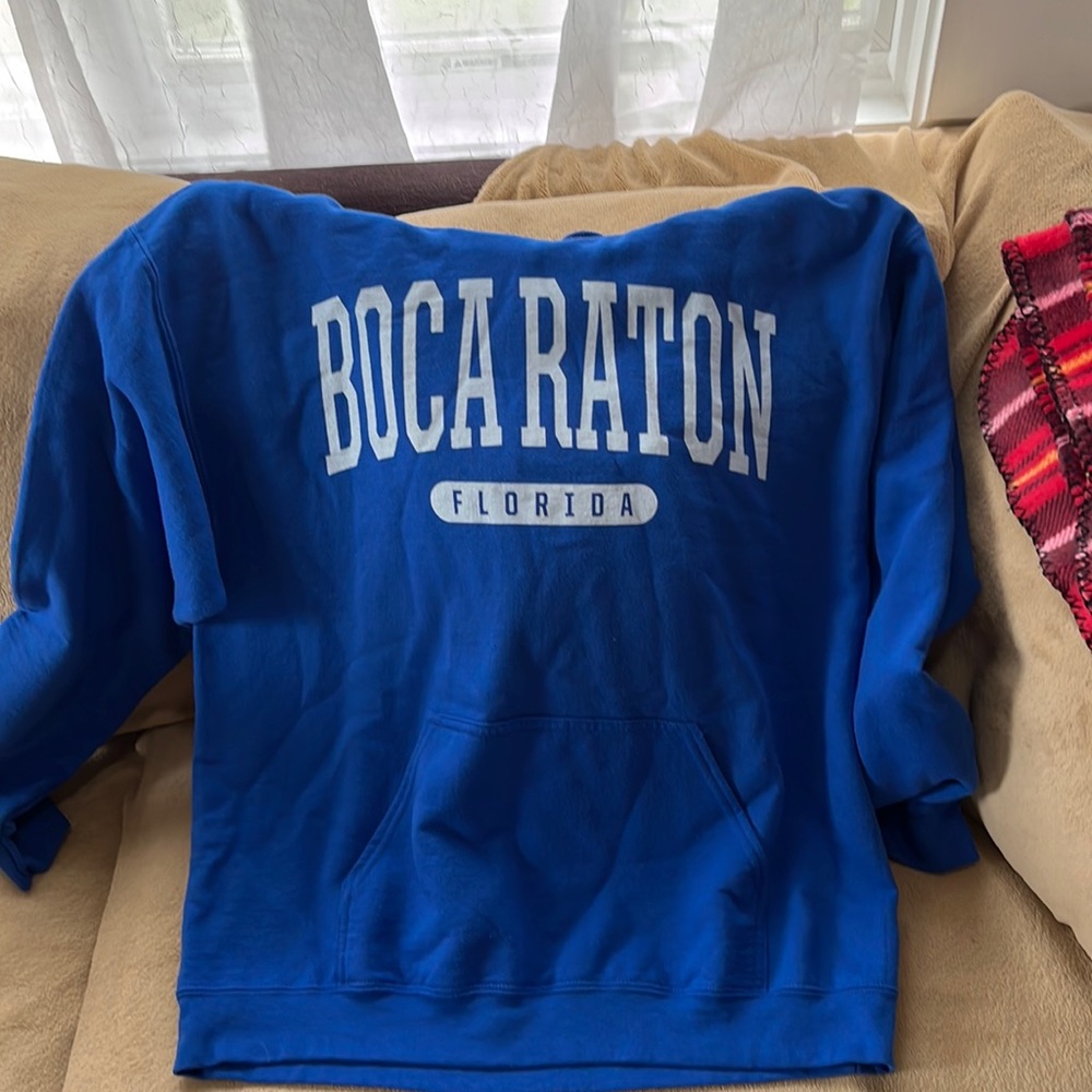 blue boca raton hoodie